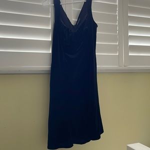 Black velvet dress